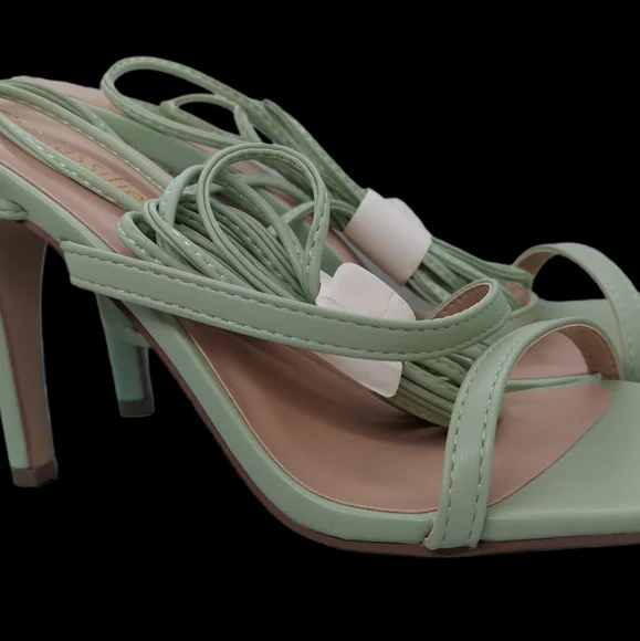 Cityclassified Light Green Heel Dress Sandals Women's Size 7 1/2 NWT - Picture 4 of 10